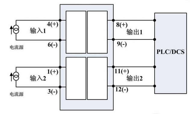 無源信號(hào)隔離器的接線方式